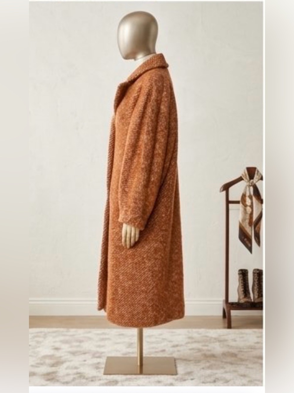 🍁ULLA JOHNSON Luxury Alpaca Wool Lana coat in Bronzite - RARE - Picture 13 of 13